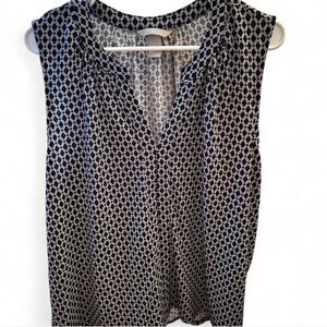 H&M Geometric V-Neck Blouse